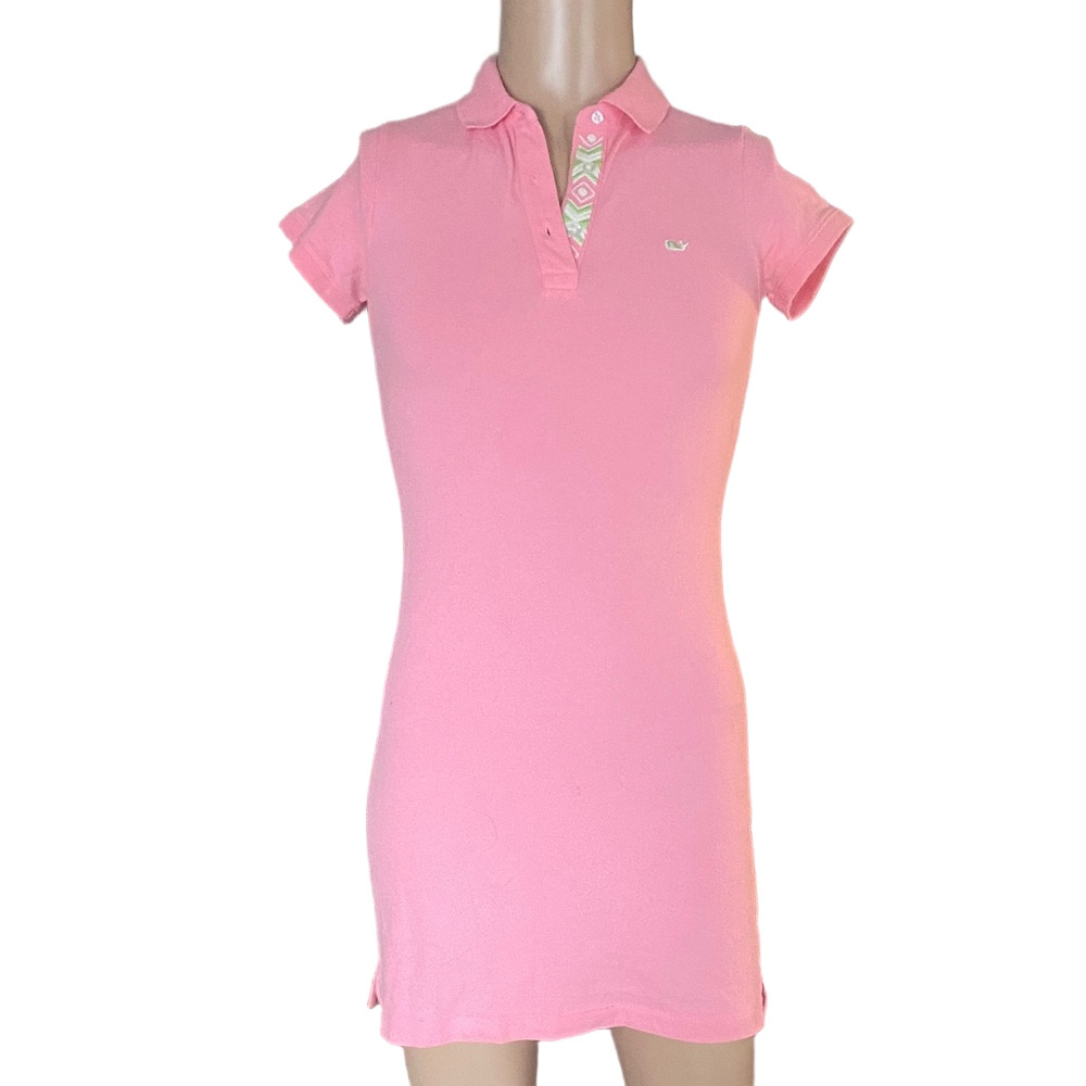 Pink Polo Shirt Dress - Women